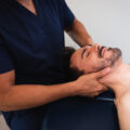 chiropractor making an adjustment